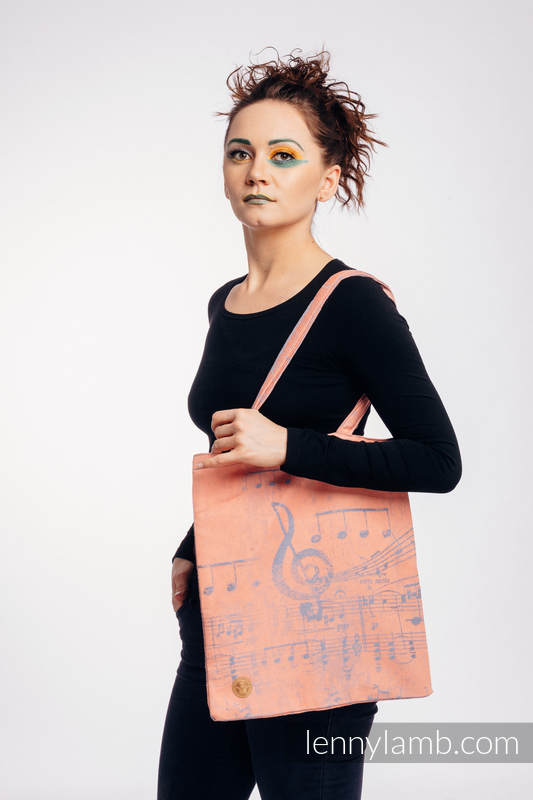 Shopping bag made of wrap fabric (100% cotton) - SYMPHONY - PARADISE CITRUS  #babywearing