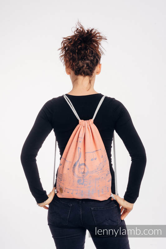 Sackpack made of wrap fabric (100% cotton) - SYMPHONY - PARADISE CITRUS - standard size 32cmx43cm #babywearing