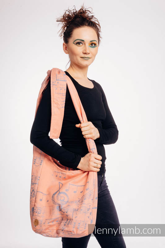 Hobo Bag made of woven fabric, 100% cotton - SYMPHONY - PARADISE CITRUS  #babywearing