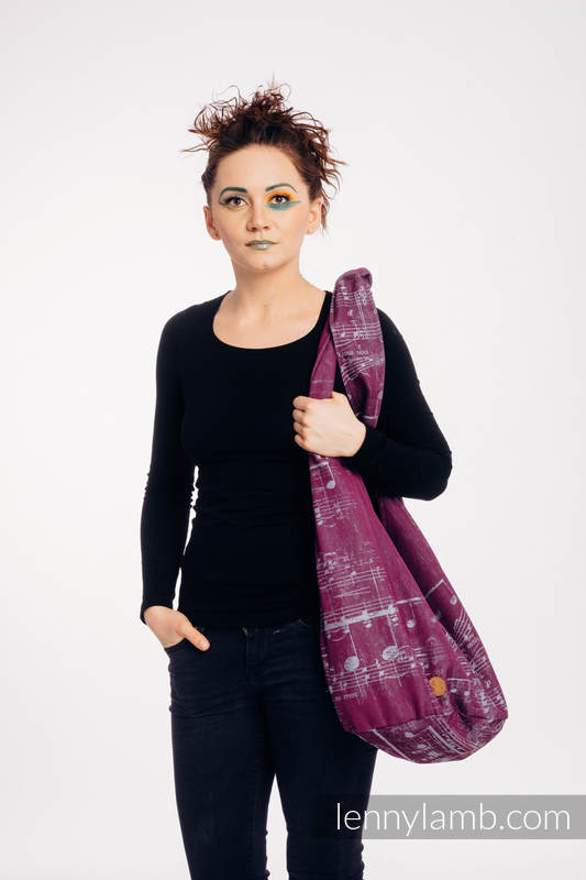 Hobo Bag made of woven fabric, 100% cotton - SYMPHONY - THE PEAR OF LOVE #babywearing