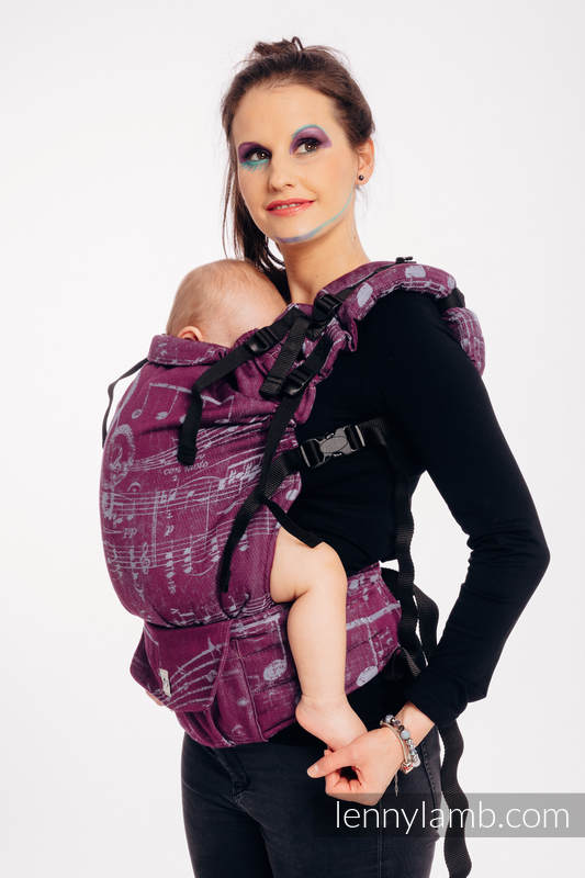 Nosidełko LennyUp z tkaniny żakardowej 100% bawełna , rozmiar standard, SYMFONIA - THE PEAR OF LOVE #babywearing