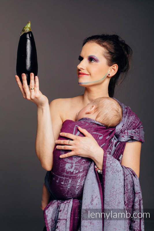 Żakardowa chusta do noszenia dzieci, bawełna - SYMFONIA - THE PEAR OF LOVE - rozmiar L #babywearing