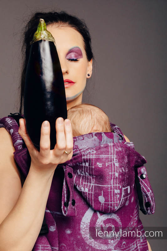 Nosidełko Ergonomiczne LennyGo z tkaniny żakardowej 100% bawełna , rozmiar Baby - SYMFONIA - THE PEAR OF LOVE #babywearing