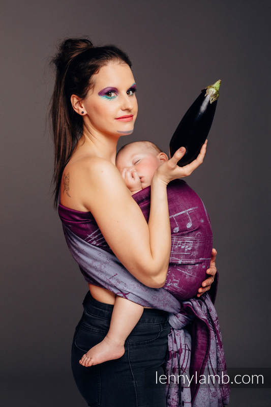Żakardowa chusta do noszenia dzieci, bawełna - SYMFONIA - THE PEAR OF LOVE - rozmiar XS #babywearing