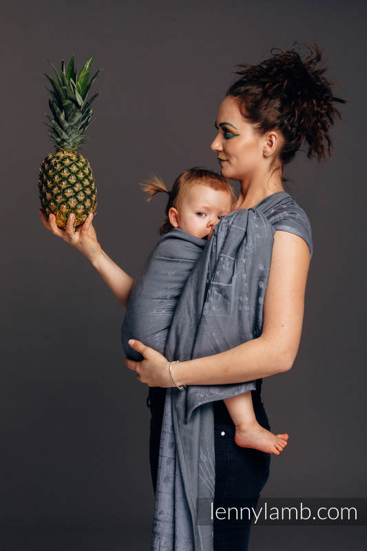 Baby Wrap, Jacquard Weave (100% cotton) - SYMPHONY - THE KING OF FRUITS - size S #babywearing
