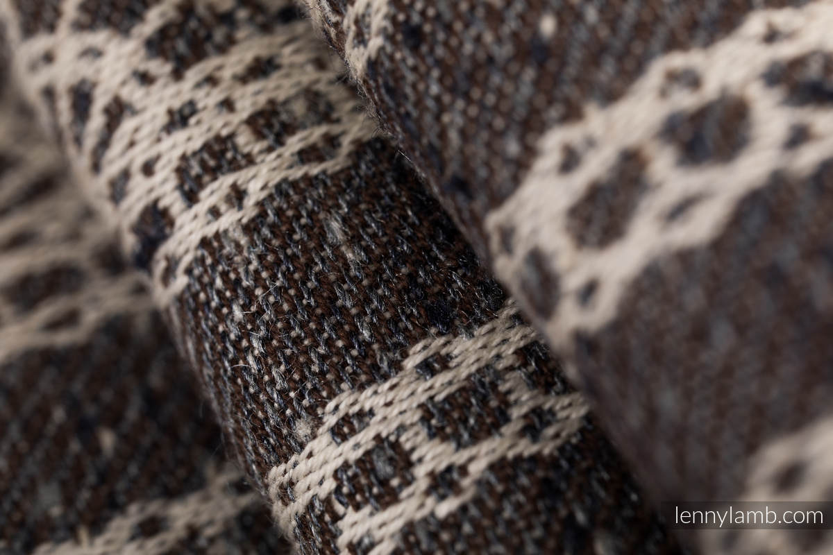 Fular, tejido jacquard (74% algodón, 26% seda) - SENTIMENT - LACE - talla M #babywearing