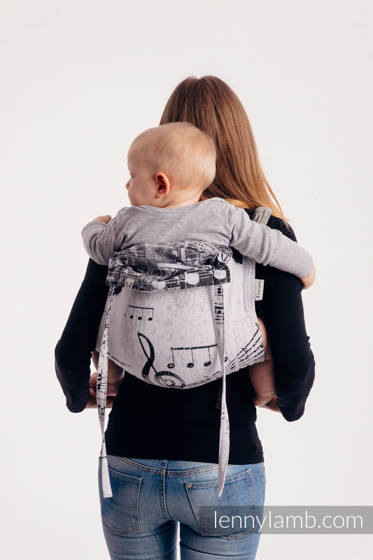 Nosidło Klamrowe ONBUHIMO - CHOICE - SYMFONIA KLASYCZNA  - z tkaniny żakardowej (100% bawełna), rozmiar Standard #babywearing