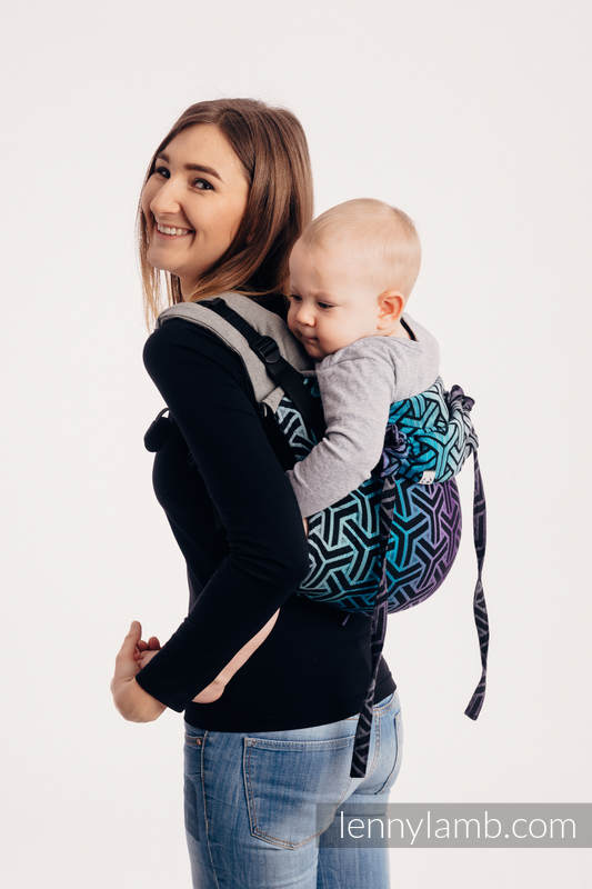 Lenny Buckle Onbuhimo baby carrier - CHOICE - TRINITY COSMOS - Toddler size, jacquard weave (100% cotton)  #babywearing