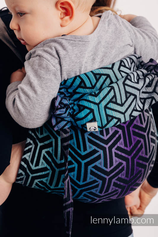 Nosidło Klamrowe ONBUHIMO - CHOICE - TRINITY KOSMOS - z tkaniny żakardowej (100% bawełna), rozmiar Toddler #babywearing