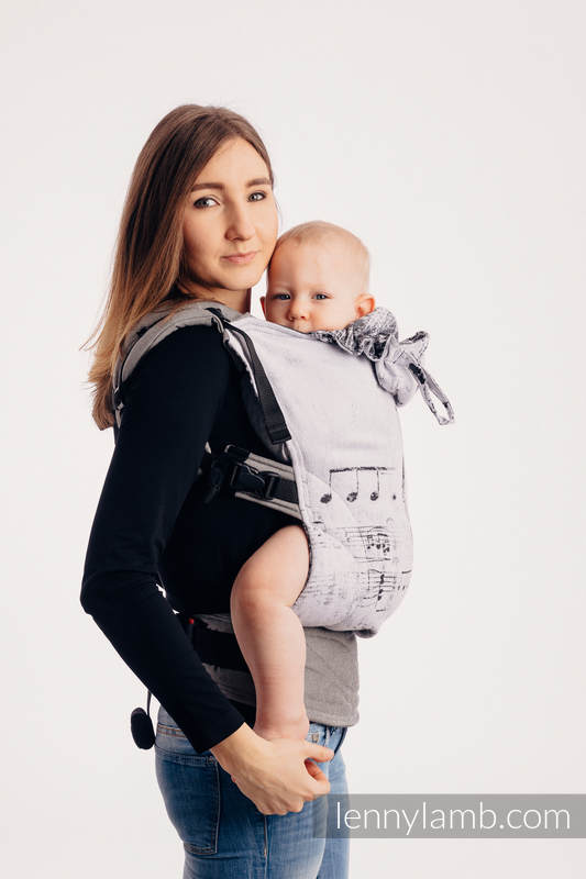 LennyGo Porte-bébé ergonomique - CHOICE - SYMPHONY CLASSIC - taille toddler, jacquard 100% coton #babywearing