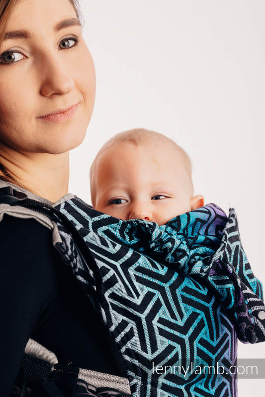 LennyGo Ergonomic Carrier - CHOICE - TRINITY COSMOS, Toddler Size, jacquard weave 100% cotton #babywearing