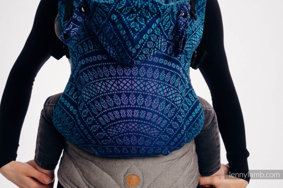 LennyGo Porte-bébé ergonomique - CHOICE - PEACOCK'S TAIL - PROVANCE - taille toddler, jacquard 100% coton #babywearing