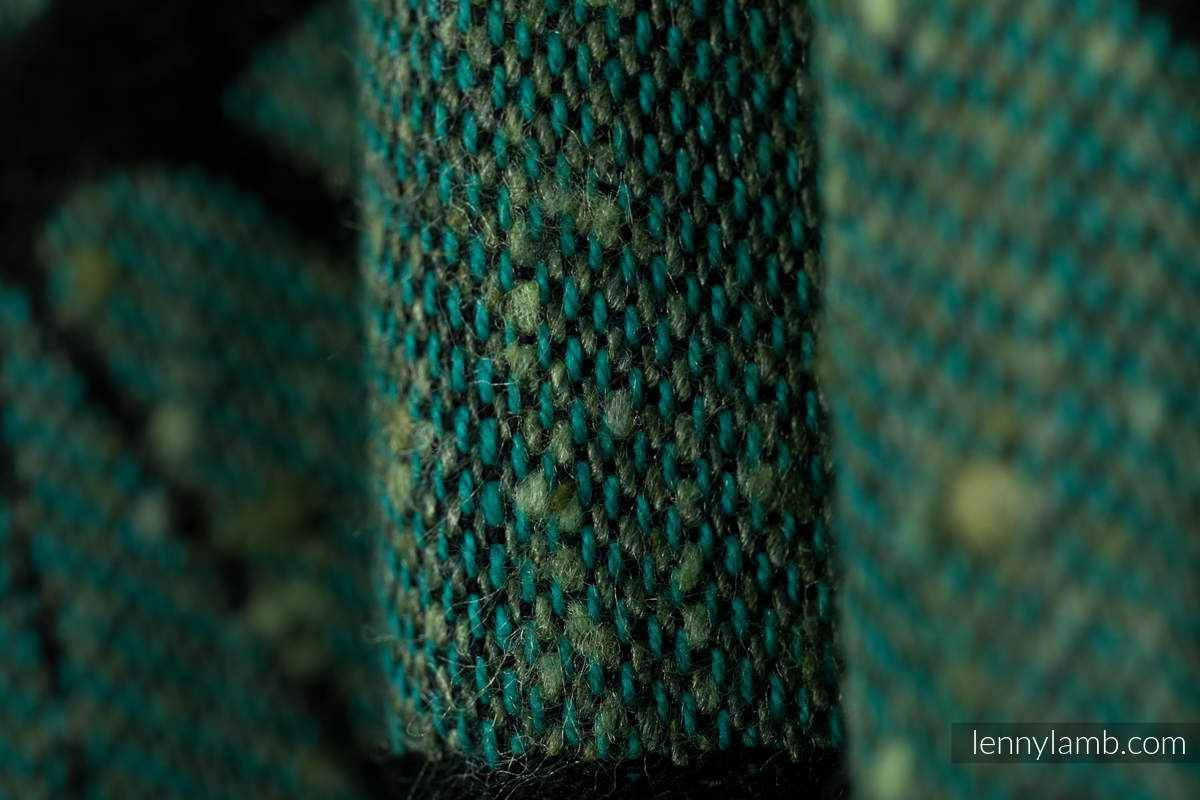 Baby Wrap, Jacquard Weave (78% cotton 22% silk) -  MONSTERA - URBAN JUNGLE - size XL #babywearing