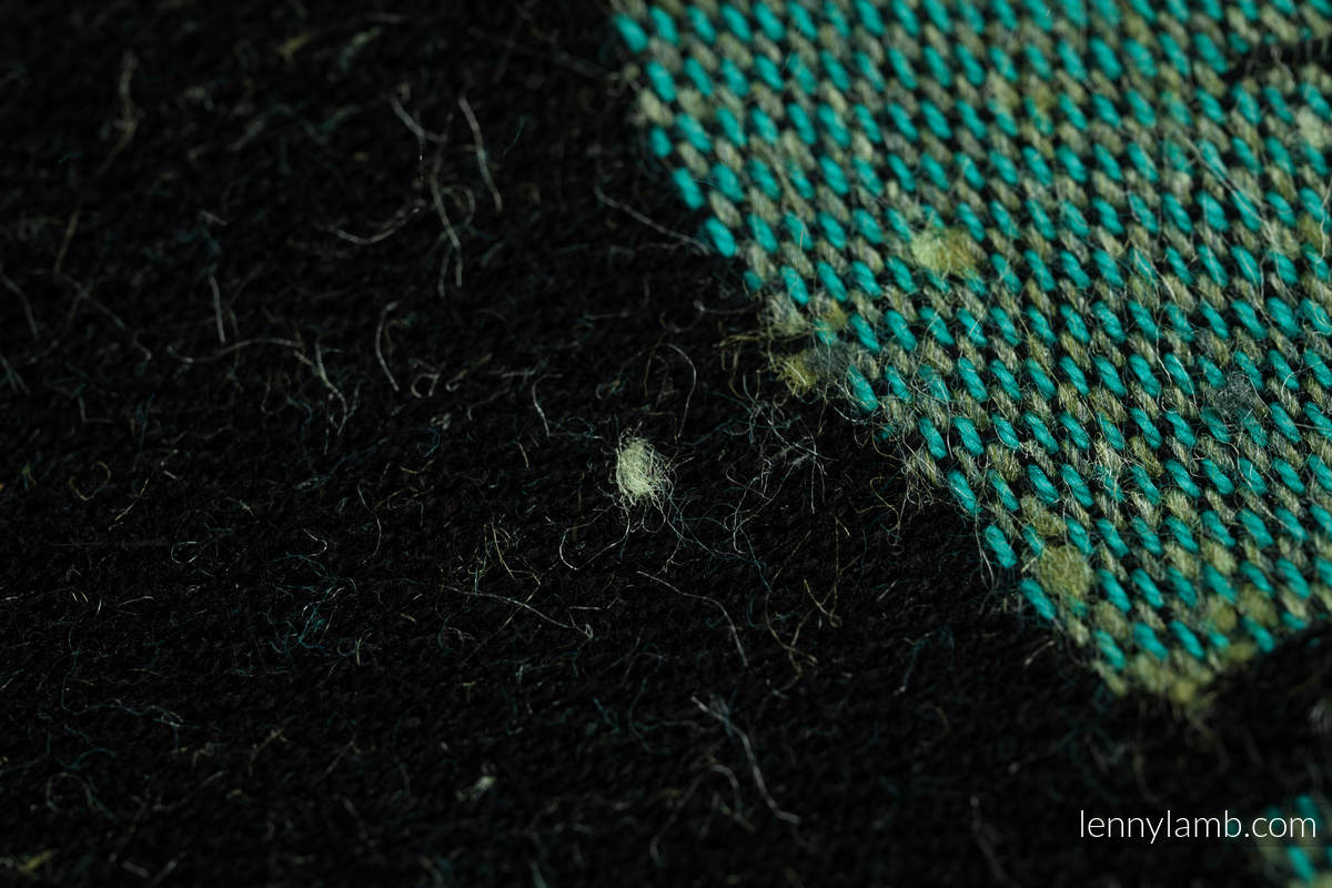Fular, tejido jacquard (78% algodón, 22% seda) - MONSTERA - URBAN JUNGLE  - talla M #babywearing