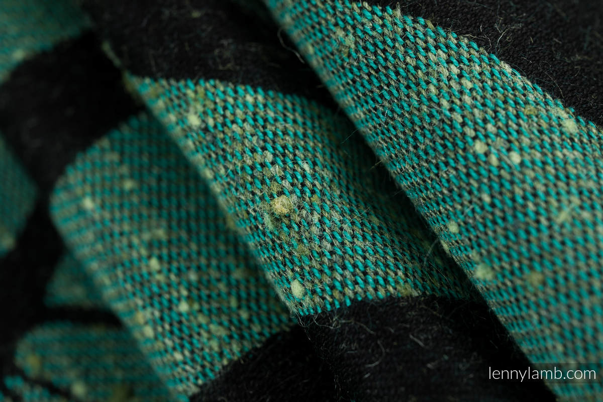 Baby Wrap, Jacquard Weave (78% cotton 22% silk) -  MONSTERA - URBAN JUNGLE - size S #babywearing