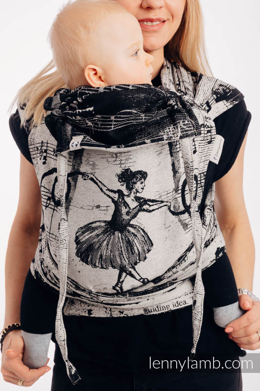 WRAP-TAI portabebé Mini con capucha/ jacquard sarga/100% algodón - DANCING  DREAMS #babywearing