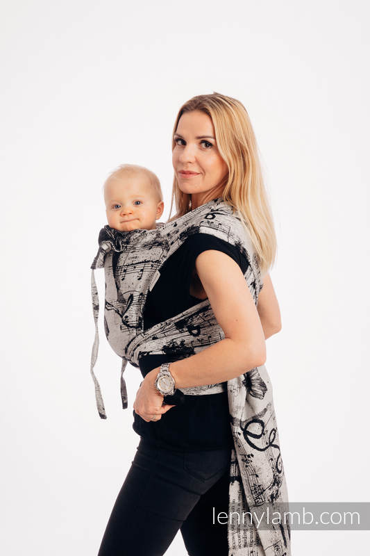 Nosidełko dla dzieci WRAP-TAI Mini, 100% bawełna, splot żakardowy, z kapturkiem - TAŃCZĄCE MARZENIA #babywearing