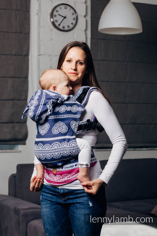 LennyGo Mochila ergonómica, talla Toddler, jacquard 100% algodón - PARA USO PROFESIONAL - LACE 1.0  #babywearing