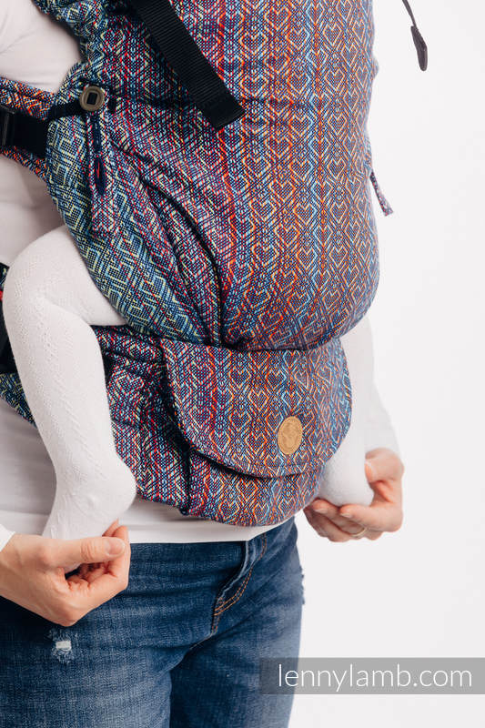 LennyUpGrade Carrier, Standard Size, jacquard weave 100% cotton  - BIG LOVE SAPPHIRE #babywearing
