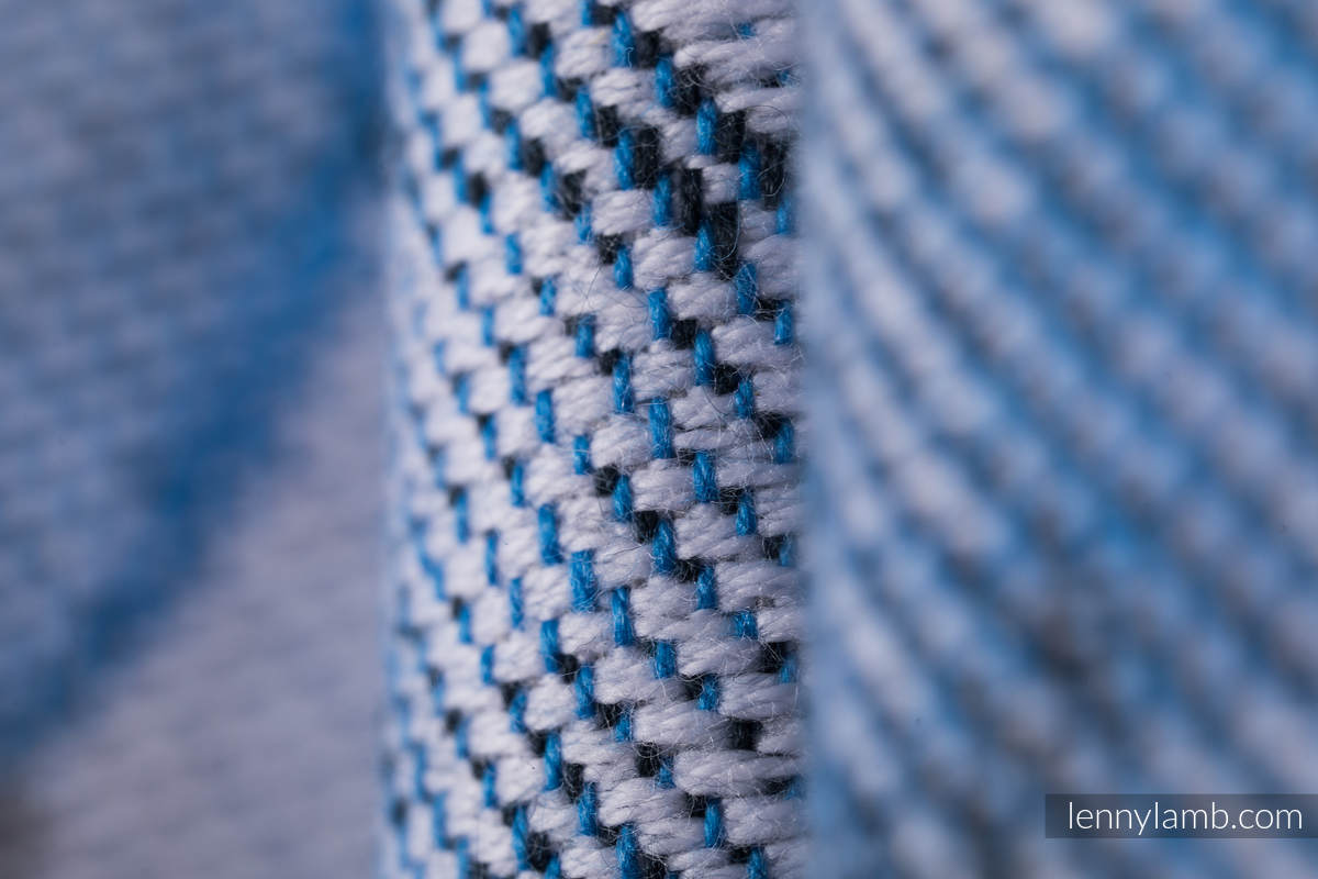 Baby Wrap, Jacquard Weave (100% cotton) - MAGNOLIA BLUE OPAL - size M #babywearing