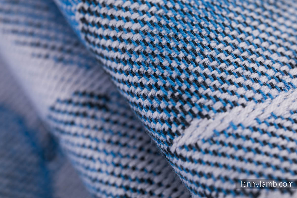 Baby Wrap, Jacquard Weave (100% cotton) - MAGNOLIA BLUE OPAL - size S #babywearing