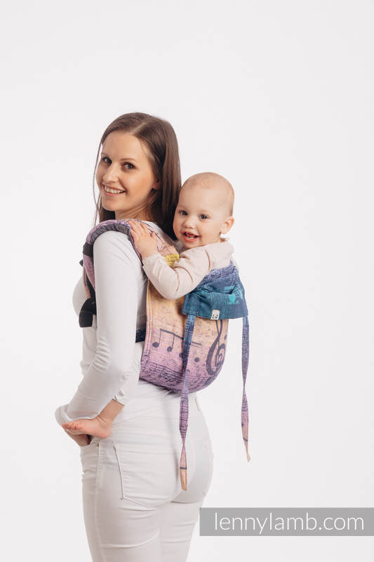 Lenny Onbuhimo, misura toddler, tessitura jacquard, 100% cotone - SYMPHONY - PARADISE SUNRISE #babywearing