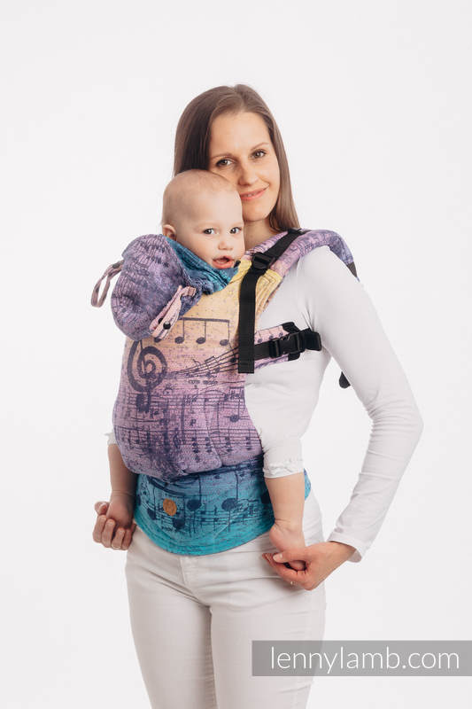 Marsupio Ergonomico LennyGo, misura Baby, tessitura jacquard 100% cotone - SYMPHONY - PARADISE SUNRISE #babywearing