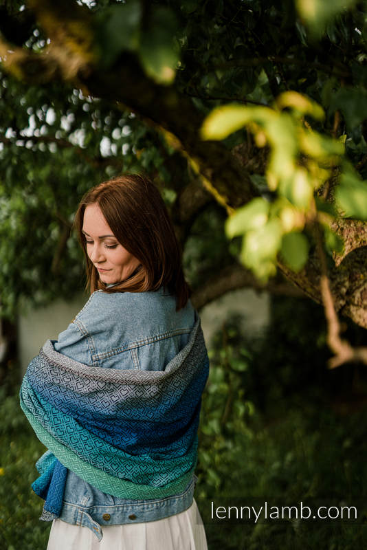 Shawl made of wrap fabric (100% cotton) - BIG LOVE ATMOSPHERE #babywearing