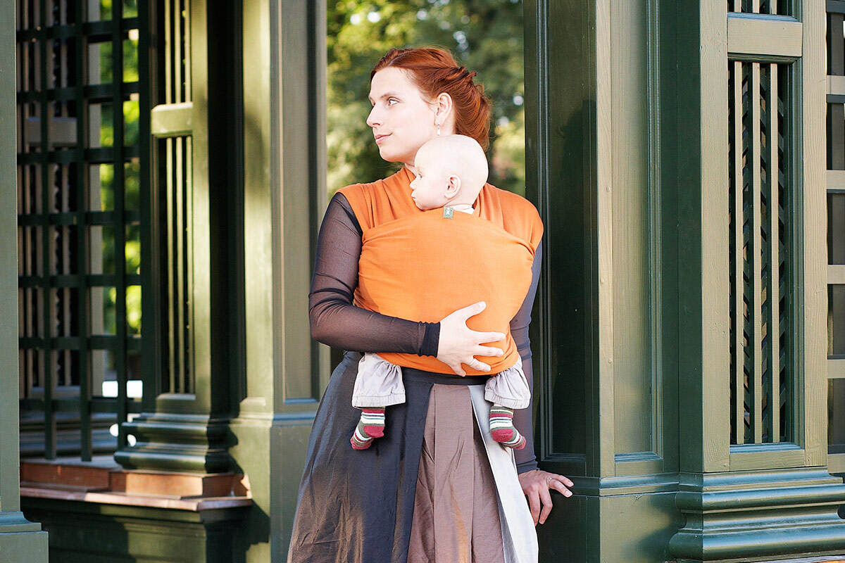 Chusta do noszenia dzieci, elastyczna - Jaspis - rozmiar M #babywearing