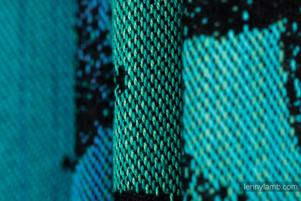 Fular, tejido jacquard (100% algodón) - JURASSIC PARK - talla S #babywearing