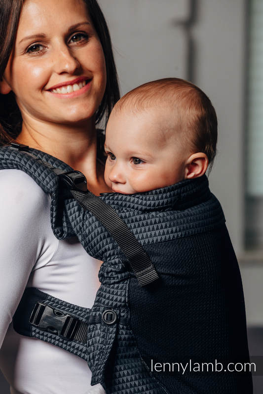 Nosidełko Siatkowe LennyUpGrade, splot tessera, (75% bawełna, 25% poliester), rozmiar standard - BASIC LINE GALAKSYT #babywearing