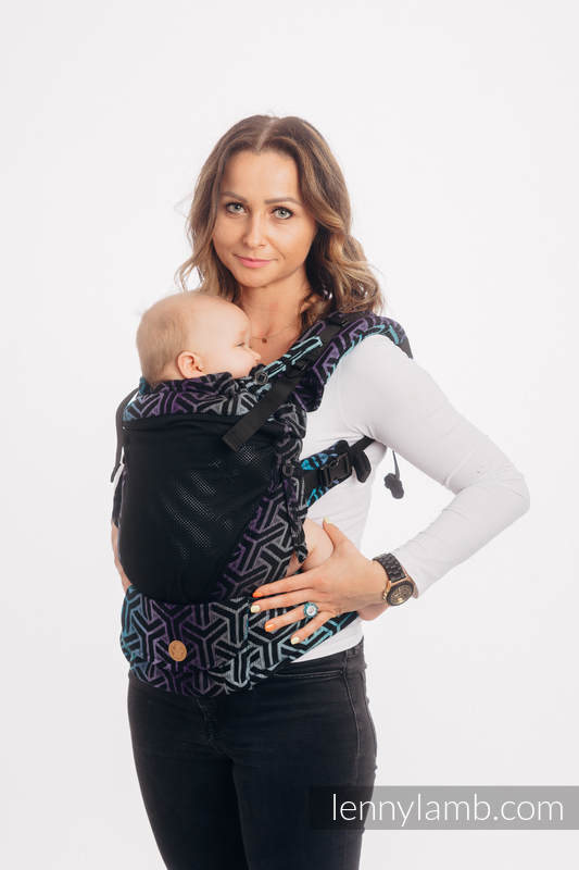LennyUpGrade Mesh Carrier, Standard Size, jacquard weave (75% cotton, 25% polyester) - TRINITY COSMOS #babywearing