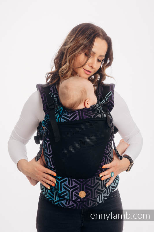 LennyUpGrade Mesh Carrier, Standard Size, jacquard weave (75% cotton, 25% polyester) - TRINITY COSMOS #babywearing