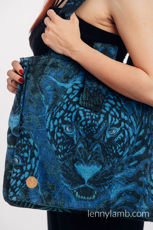 Shoulder bag made of wrap fabric (100% cotton) - JAGUAR - standard size 37cmx37cm #babywearing