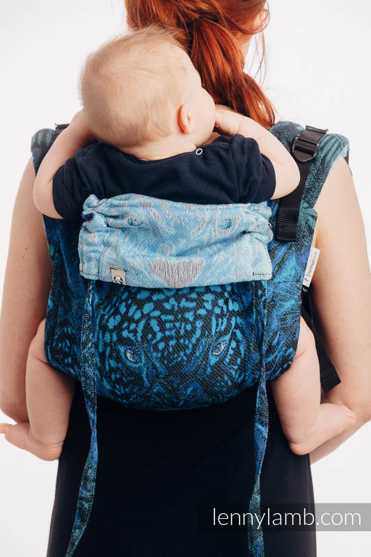 Nosidło Klamrowe ONBUHIMO z tkaniny żakardowej (100% bawełna), rozmiar Standard - JAGUAR  #babywearing