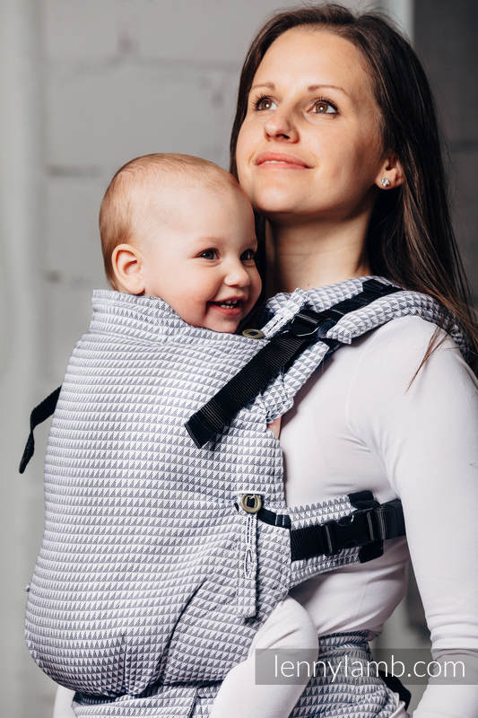 Porte-bébé LennyUpGrade, taille standard, tessera 100% coton -  BASIC LINE SELENITE GRIS #babywearing