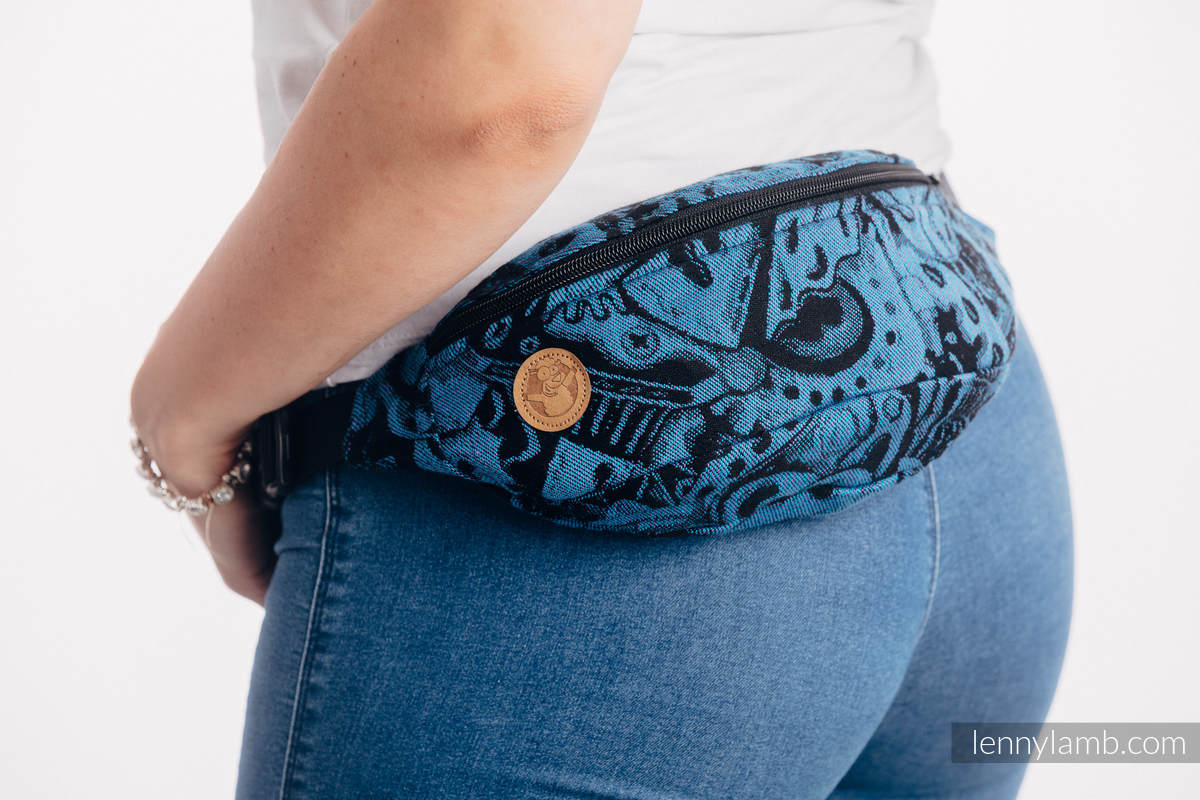 Marsupio portaoggetti Waist Bag in tessuto di fascia (100% cotone) - CLOCKWORK PREPETUUM #babywearing