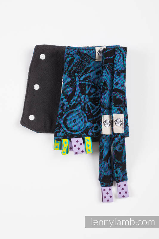 Drool Pads & Reach Straps Set, (60% cotton, 40% polyester) - CLOCKWORK PERPETUUM #babywearing