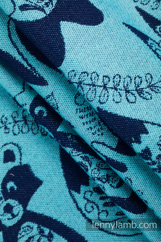 Baby Wrap, Jacquard Weave (100% cotton) - PLAYGROUND - BLUE - size M #babywearing