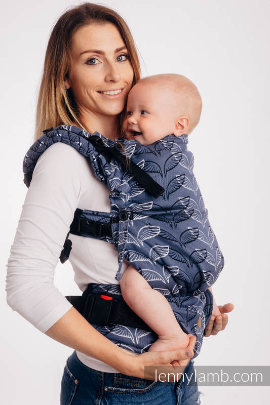 LennyUpGrade Carrier, Standard Size, jacquard weave 100% cotton - ANGEL WINGS #babywearing