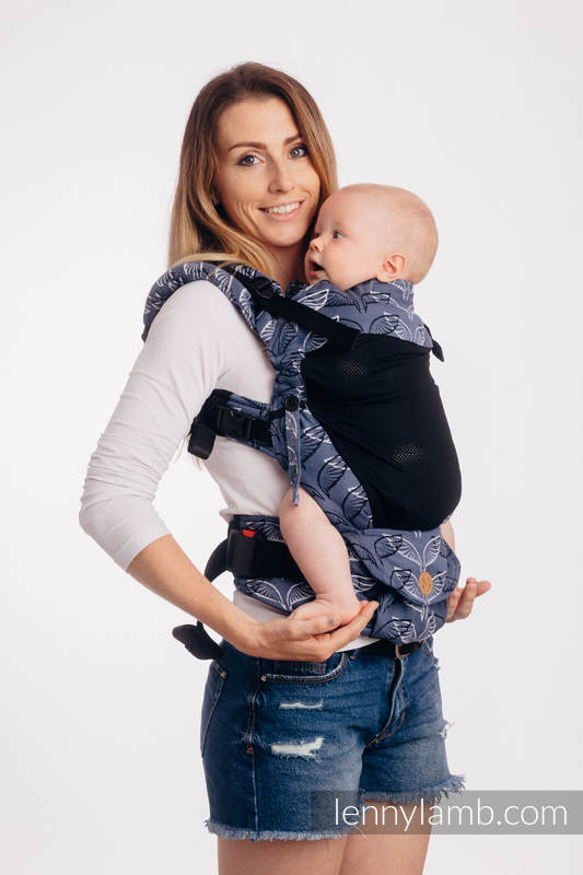 Porte-bébé en maille LennyUpGrade, taille standard, jacquard (75% coton, 25% polyester) - ANGEL WINGS #babywearing