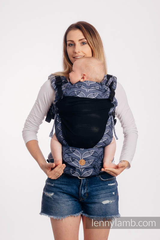 LennyUpGrade Mesh Carrier, Standard Size, jacquard weave (75% cotton, 25% polyester) - ANGEL WINGS #babywearing