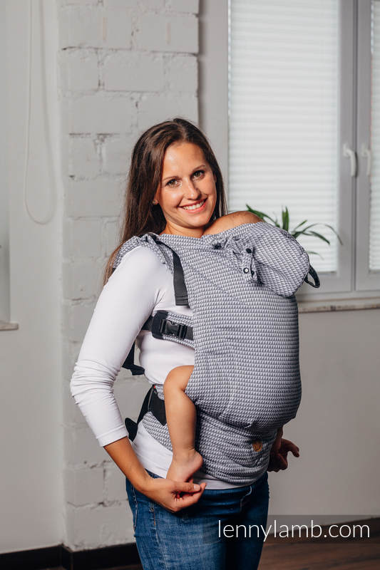LennyGo Porte-bébé ergonomique de la gamme de base - SELENITE, taille bébé, tessera, 100 % coton   #babywearing