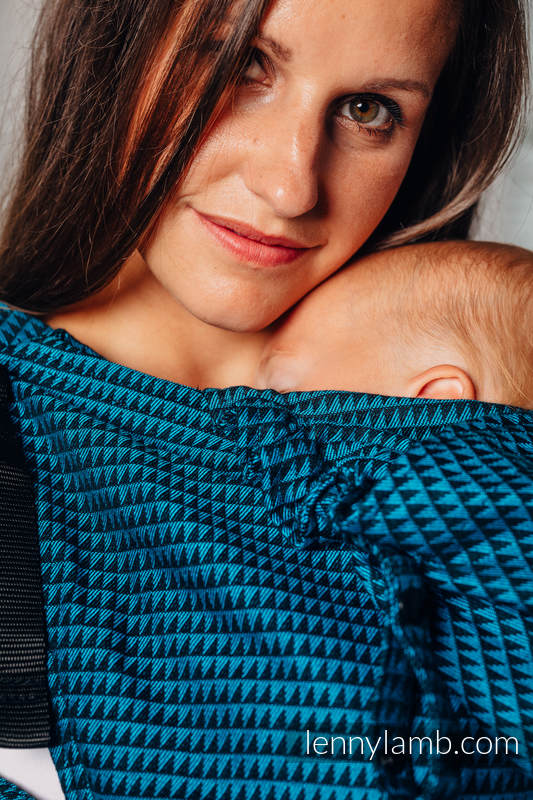 LennyGo Porte-bébé ergonomique de la gamme de base - TANZANITE, taille bébé, tessera, 100% coton   #babywearing