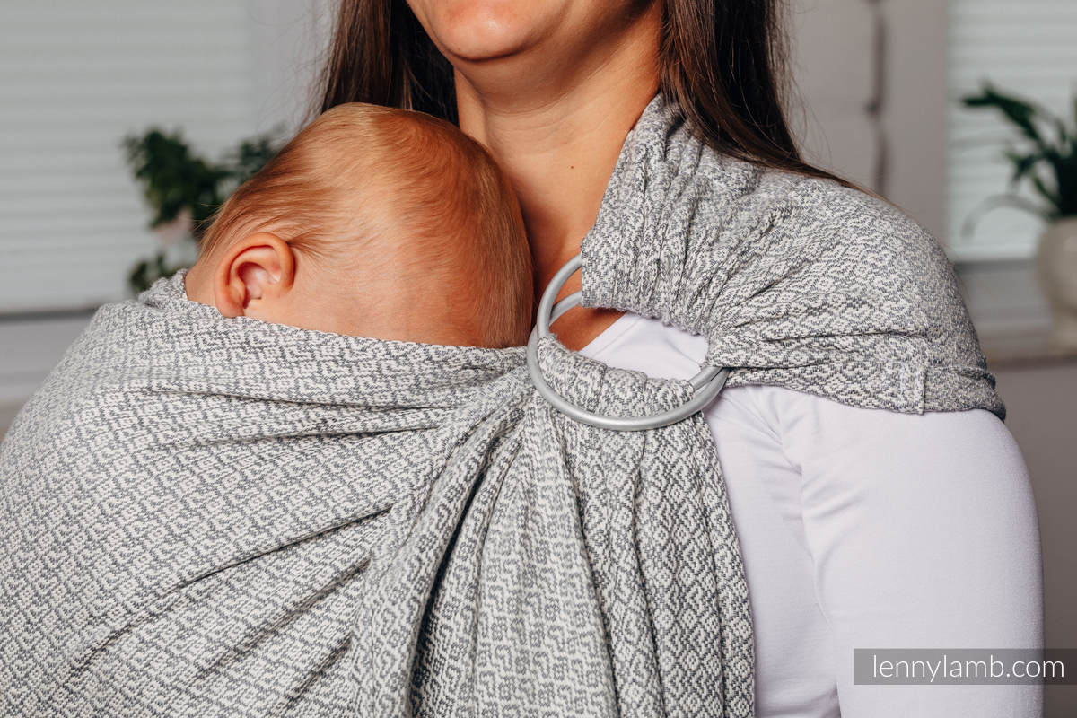 Bandolera de anillas Línea Básica - LITTLELOVE - LARVIKITE  - 100% algodón, tejido jacquard - con plegado simple - standard 1.8m #babywearing