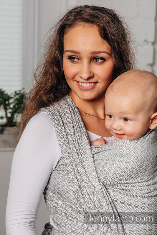 Chusta do noszenia dzieci - LITTLELOVE - LARVIKIT, splot żakardowy (100% bawełna) - rozmiar L #babywearing