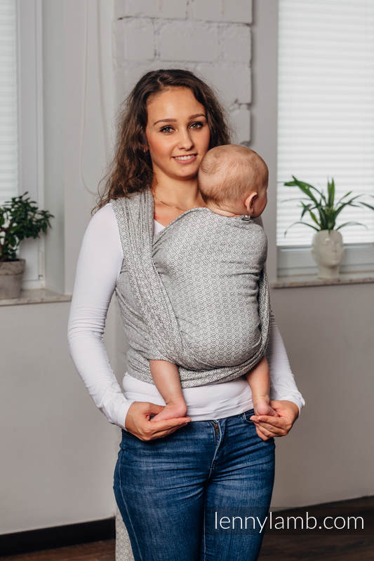 Chusta do noszenia dzieci - LITTLELOVE - LARVIKIT, splot żakardowy (100% bawełna) - rozmiar L (drugi gatunek) #babywearing