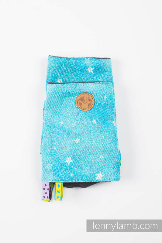 Ensemble protège bretelles et sangles pour capuche (Outer fabric - 96% coton, 4% fil métallisé; Lining - 100% polyester) -TWINKLING STARS - PERSEIDS #babywearing