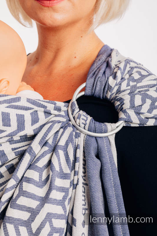 Żakardowa chusta kółkowa do noszenia dzieci, 100% bawełna, ramię bez zakładek - EDYCJA DLA PROFESJONALISTÓW - CHERISH 1.0 - long 2.1m #babywearing