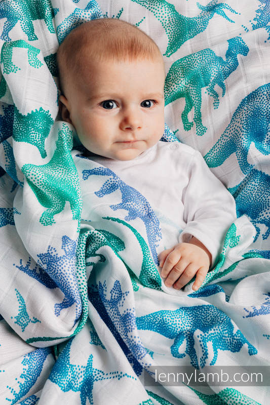 Swaddle Blanket - JURASSIC PARK WhITE (grade B) #babywearing